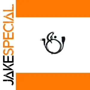 Black 2-Pin Earpiece with Microphone for Motorola