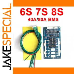 6S-8S Lithium Battery Protection BMS 80A