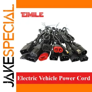Heavy-Duty EV Power Cord with Multiple Connectors