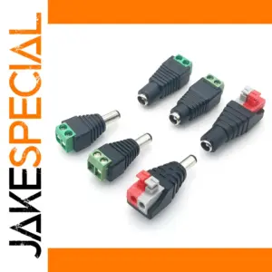 DC Power Connector Pair for Low-Voltage Devices