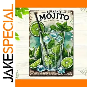 Vintage Mojito Recipe Metal Sign 20x30cm