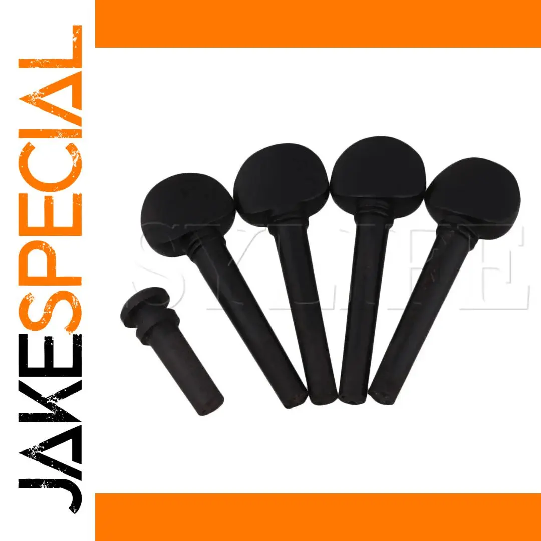 Ebony Tuning Pegs for 1/16 Violin Set 1 Ebony Tuning Pegs for 1/16 Violin Set