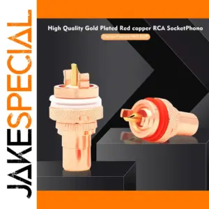 Gold-Plated RCA Socket Set for Audio Systems