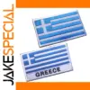 Greek Flag Hook and Loop Patch 8cm x 5cm