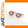 Elegant Spiral Diamond Cufflinks in Multiple Colors