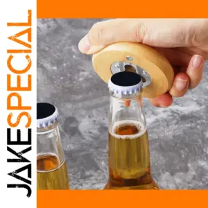 Eco-Friendly Bamboo Bottle Opener with Magnet