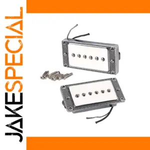 Silver Modern Single-Coil Pickup Set for Guitars