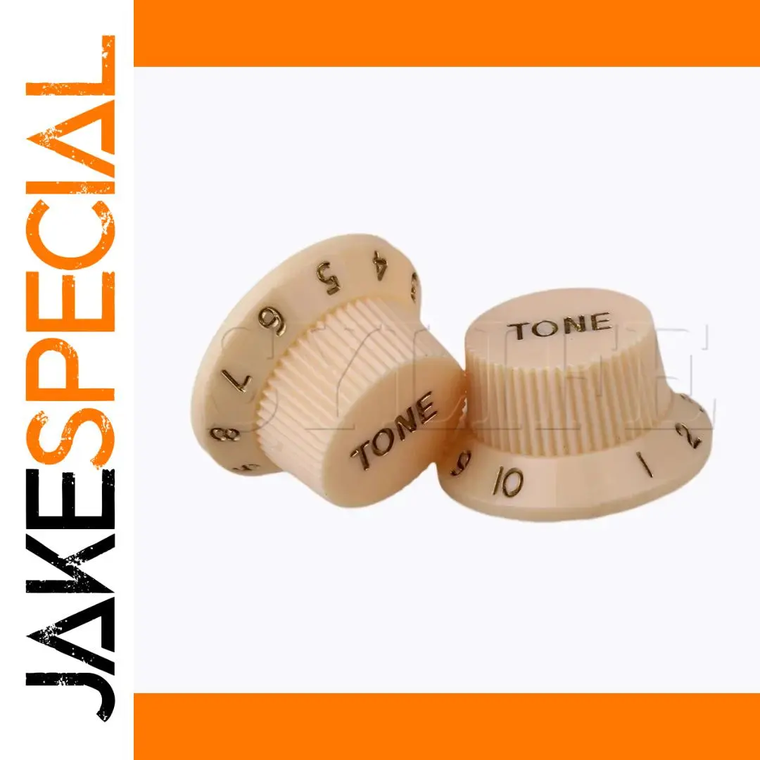 Vintage Cream Guitar Control Knobs Set 1 Vintage Cream Guitar Control Knobs Set