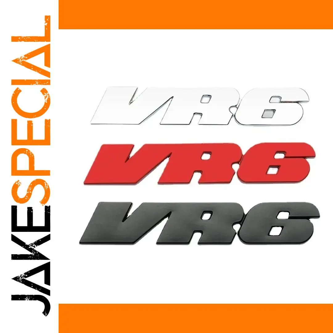 Volkswagen VR6 Metal Badge Emblem 9.2cm 1 Volkswagen VR6 Metal Badge Emblem 9.2cm