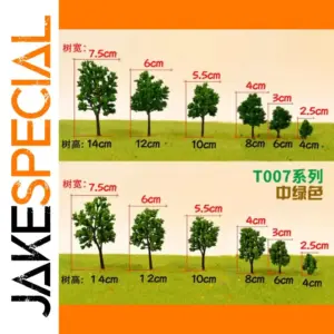 Miniature Tree Set for Dioramas and Scenery