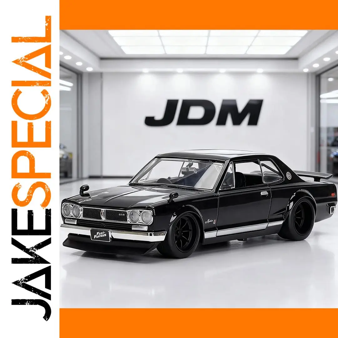 Black 1:24 Scale Skyline GTR KPGC10 Model 1 Black 1:24 Scale Skyline GTR KPGC10 Model