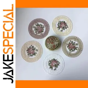 Vintage Lace Coaster Set for Elegant Table Decor