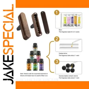 Elegant Wooden Car Air Freshener Vent Clip