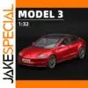 Red 1:32 Scale Model 3 Diecast Car for Collectors