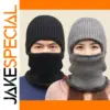 Unisex Knit Winter Hat with Face Mask