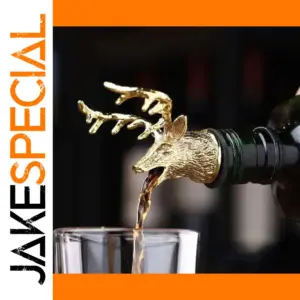 Deer Head Wine Stopper in Silver, Gold, Rose