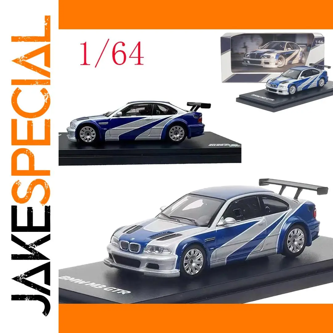 BMW M3 E46 GTR Diecast Model 1:64 Scale 1 BMW M3 E46 GTR Diecast Model 1:64 Scale