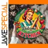 Vintage Kitchen Welcome Sign 20cm Aluminum