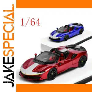 Ferrari SF90 Spider 1/64 Diecast Model in Red or Blue
