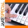 Colorful Transparent Piano Key Stickers for 88-49 Keys