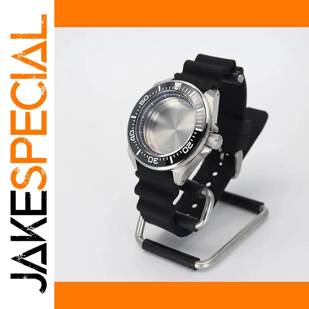 Modified Samurai Dive Watch Case Set 43.8mm 316L Steel 1 Modified Samurai Dive Watch Case Set 43.8mm 316L Steel