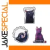 Humorous Cat Metal Pin Set for Jackets and Bags