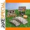 Rustic Wooden Outdoor Scene Miniature Set