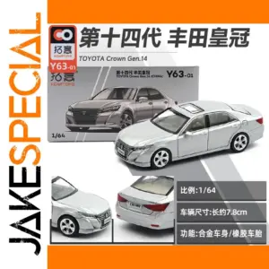 Silver Toyota Crown Xiv Model 1:64 Diecast