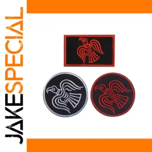Norse Viking Raven Embroidered Patch