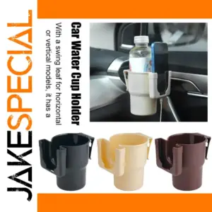 Adjustable Car Cup and Phone Holder in Beige