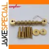 Gold Stainless Steel Adjustable Guitar Bridge