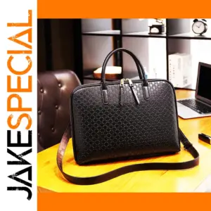 Elegant Women's Genuine Leather Laptop Briefcase