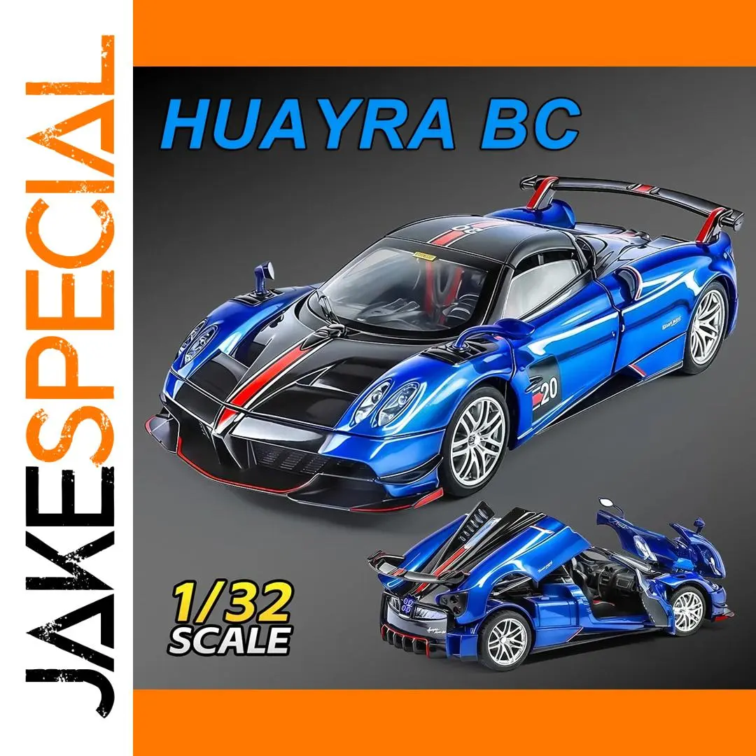 Pagani Huayra BC 1:32 Diecast Model in BC Blue 1 Pagani Huayra BC 1:32 Diecast Model in BC Blue