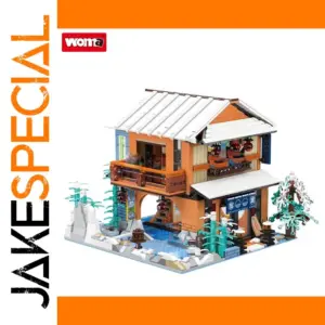 Japanese Cherry Blossom Kyoto Building Micro Set