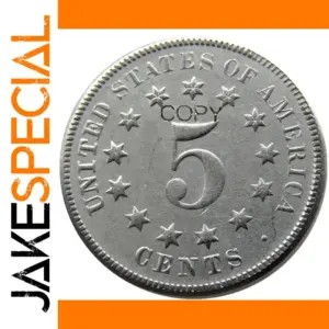 Vintage US Shield Nickel Replica 1865-1881