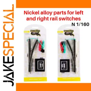 N-Type 1/160 Scale Railway Switch Set