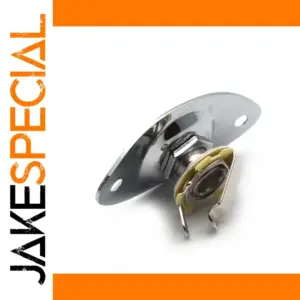 Oval Guitar Output Jack Sockets 6.35mm Pair