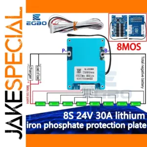 8S 24V 30A Lithium Phosphate Battery Protection Board