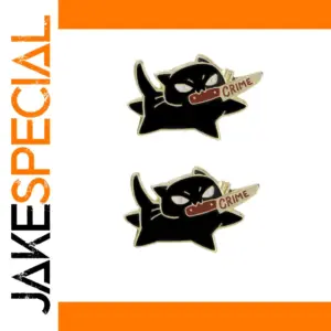 Black Cat Badge Set for Accessories