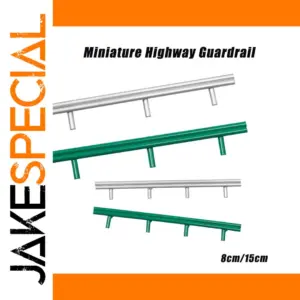 Miniature Highway Guardrail Set—2 Pieces