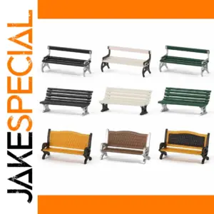 HO Scale Miniature Garden Benches Set of 12