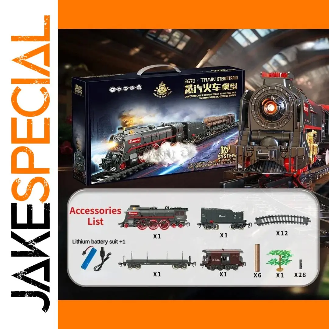 Vintage Steam Train Model Set for Collectors 1 Vintage Steam Train Model Set for Collectors