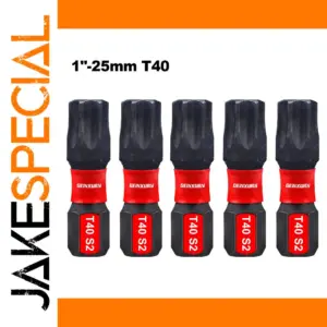 Impact-Resistant Magnetic Torx T40 Impact Bits Set