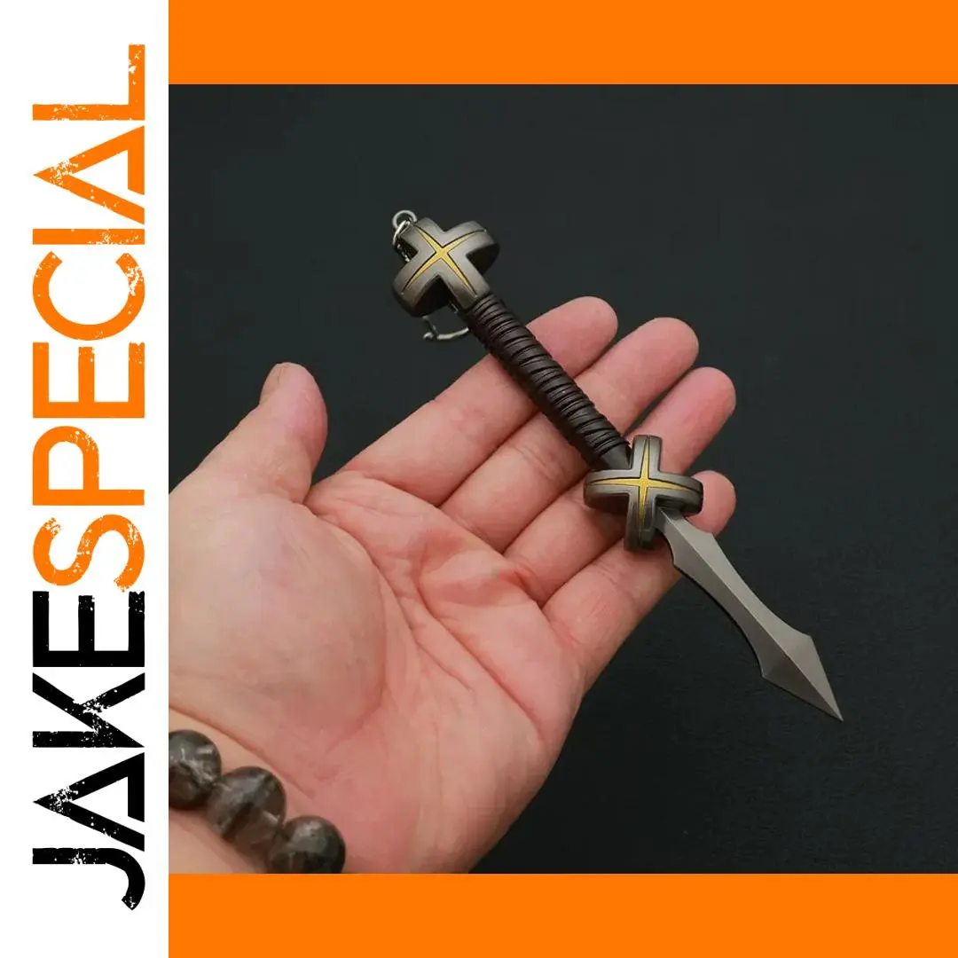 Anime-Inspired Spike Keychain 16cm Zinc Alloy 1 Anime-Inspired Spike Keychain 16cm Zinc Alloy