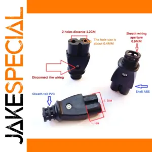 8-Shaped Electrical Plug Socket Set 250V 2.5A