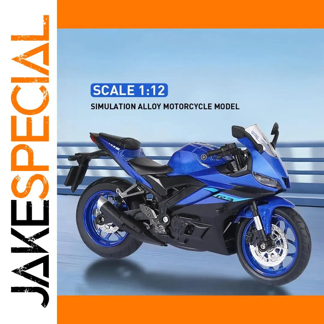 1:12 Scale Diecast Motorcycle Model in Blue 1 1:12 Scale Diecast Motorcycle Model in Blue