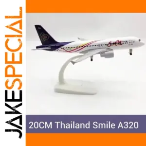 Thailand Airlines Airbus A320 Model, 20cm Alloy Collection