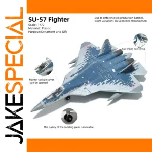SU-57S Fighter 1/72 Scale Model with Digital Camouflage