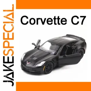 Black Chevrolet Corvette C7 1/36 Diecast Model