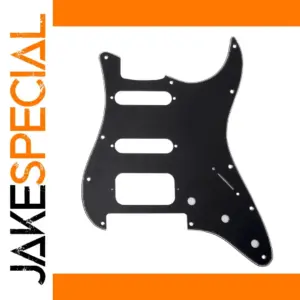 Black Stratocaster Pickguard for Fender with Floyd Rose